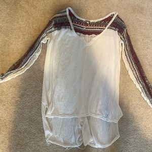 Free people long sleeve shirt